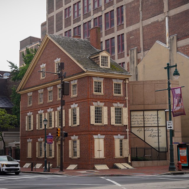 Three story brick house with 