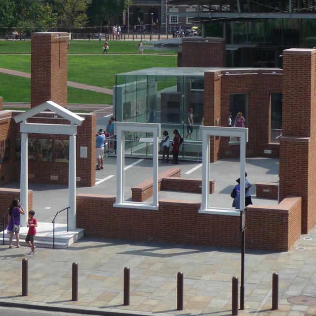Areial view of the President's House Site