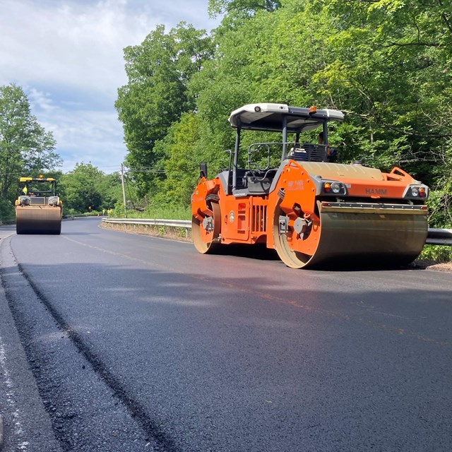 Road paving equipment