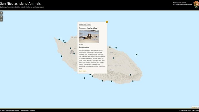 Map of San Nicolas Island. 