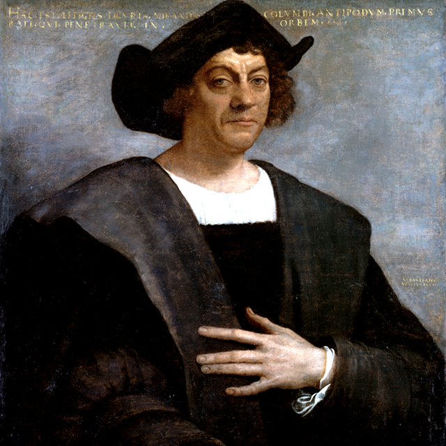 Painting of Christopher Columbus.
