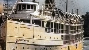 bow of the SS George M. Cox