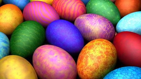 Colorful Easter eggs
