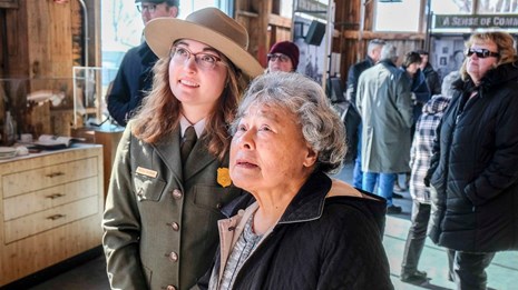 Park ranger with her grandmother 