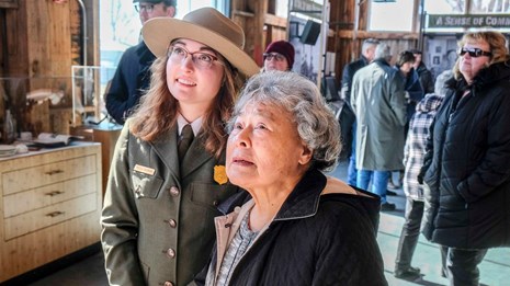 Park ranger with her grandmother
