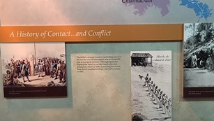 Exhibit about Louisiana Indians at French Quarter Visitor Center