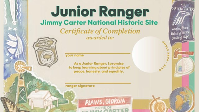 Junior Ranger certificate. 