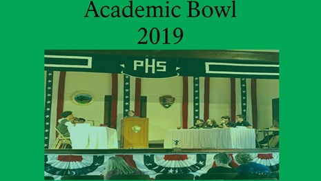 A link to the 2019 Academic Bowl welcome letter, rules, and registration form.