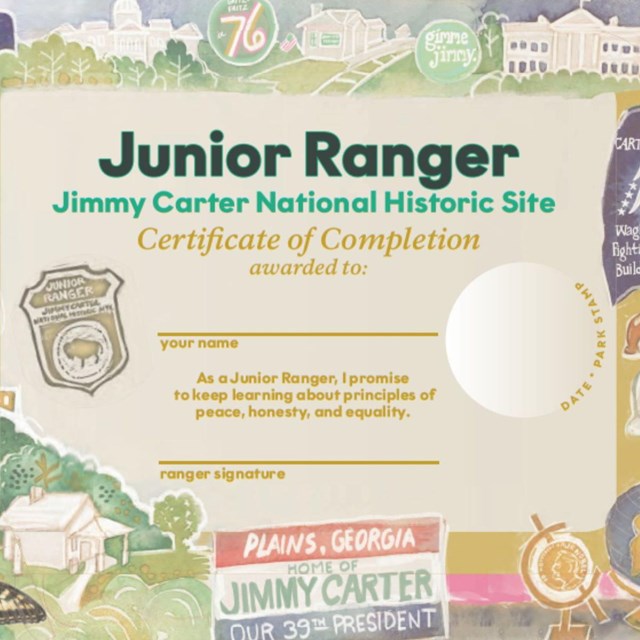 Junior Ranger certificate. 