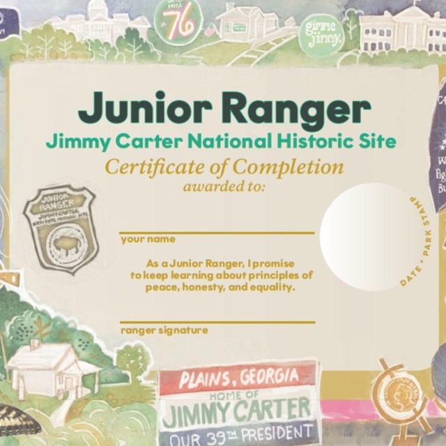 Junior Ranger certificate. 