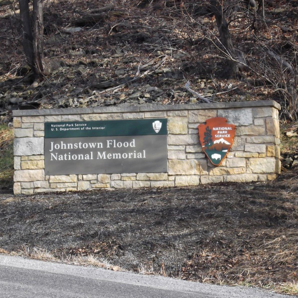 The park entrance sign