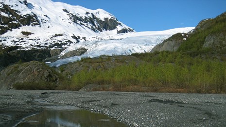 Exit Glacier and outwash plain.