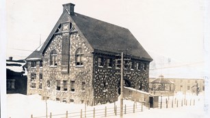 Historic photograph of the KEWE History Center