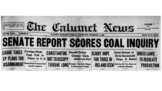 Historic newspaper clipping