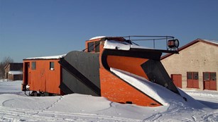 Russell Snow Plow in Winter