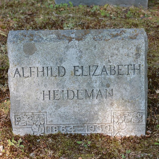 Dr. Alfhild Heideman's Gravestone