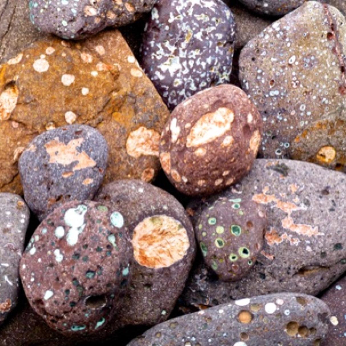 Colorful pile of rocks