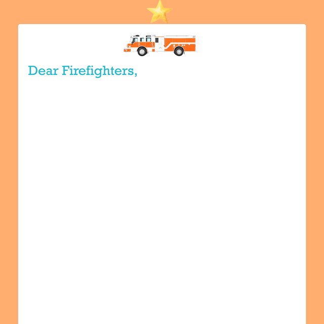 A blank letter with the word 