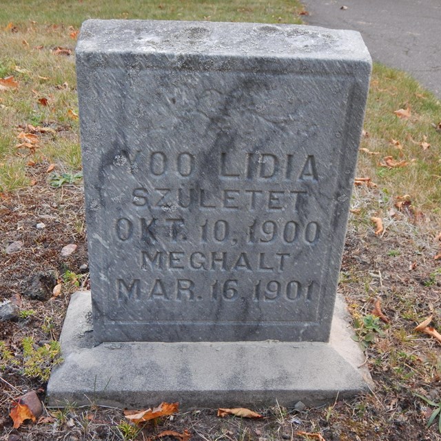 A grave marker.