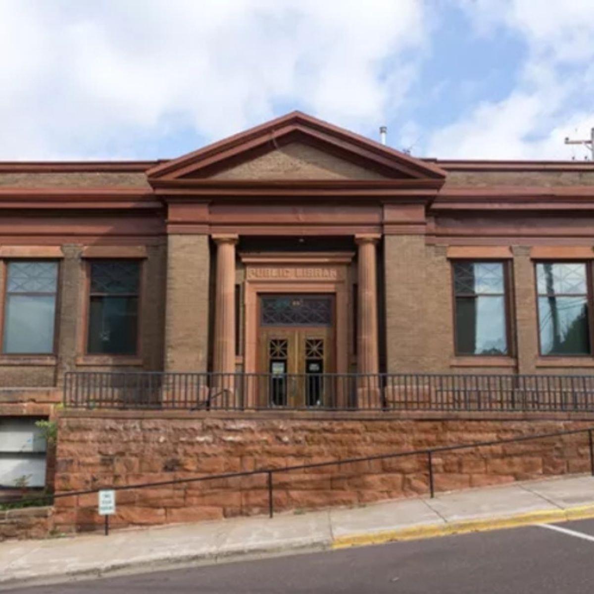 A brick and stone building