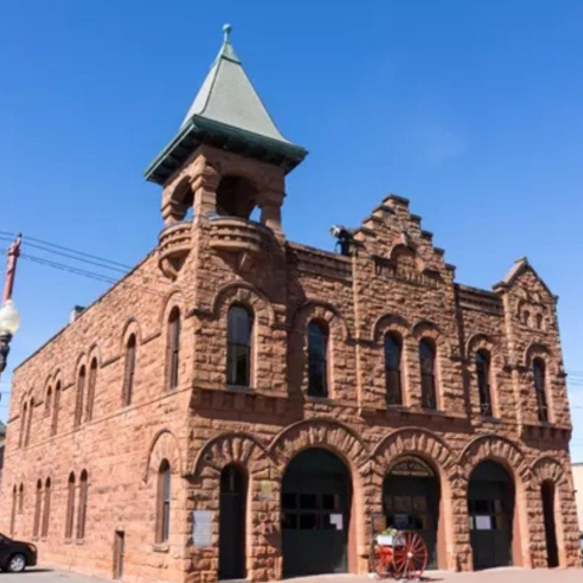 A historic stone and brick building