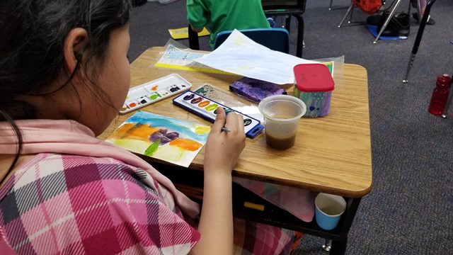 Junior Ranger painting activities 