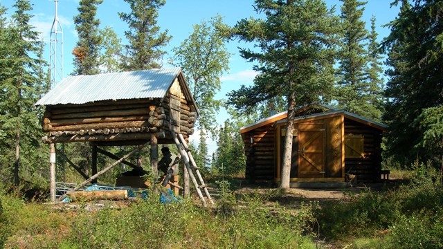 Giddings Cabin and cache