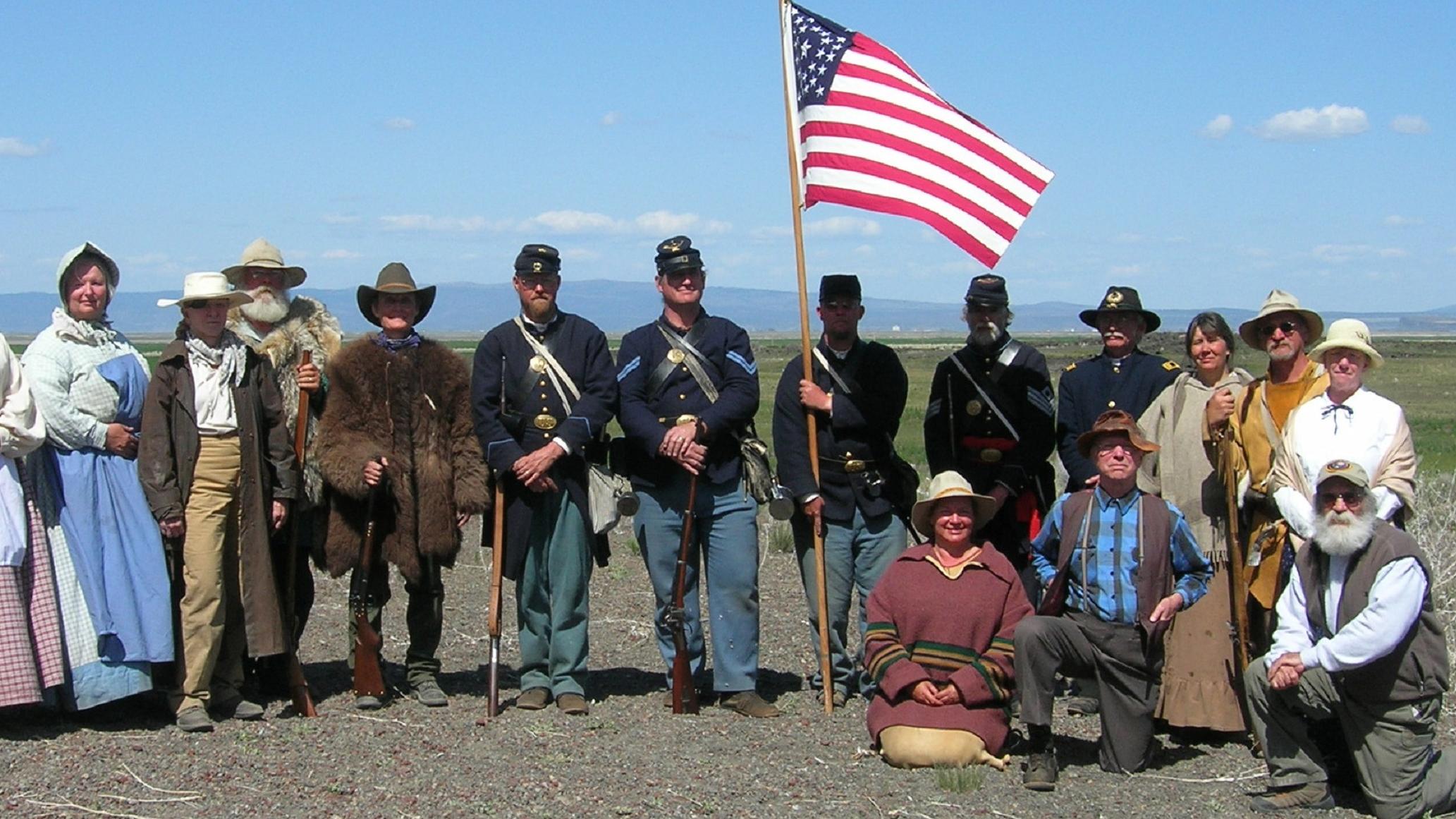 Volunteers during annual Timeline Event 