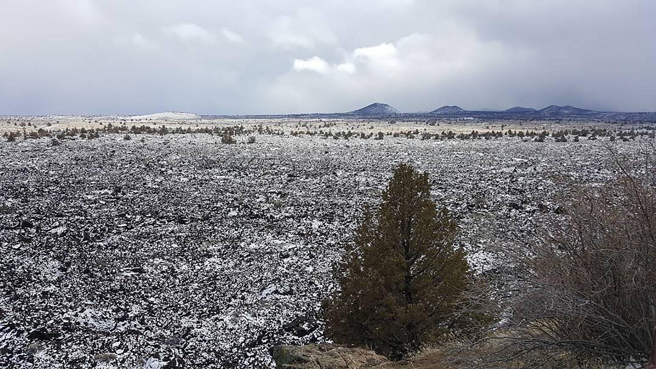 Devil's Homestead in the winter with snow