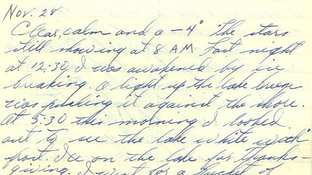 a handwritten page of cursive writing
