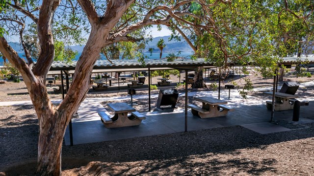 Picnic area at Boulder Beach