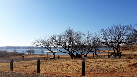 Campsites at the Blue West campground.