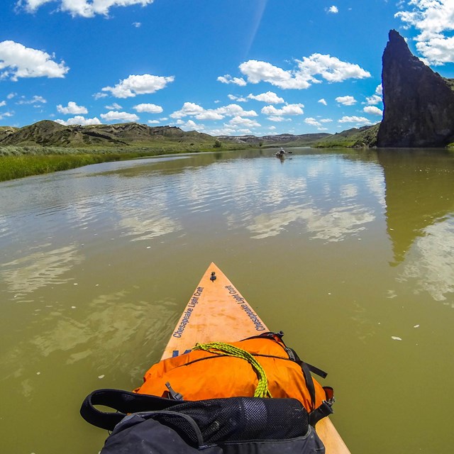 a kayak on a river