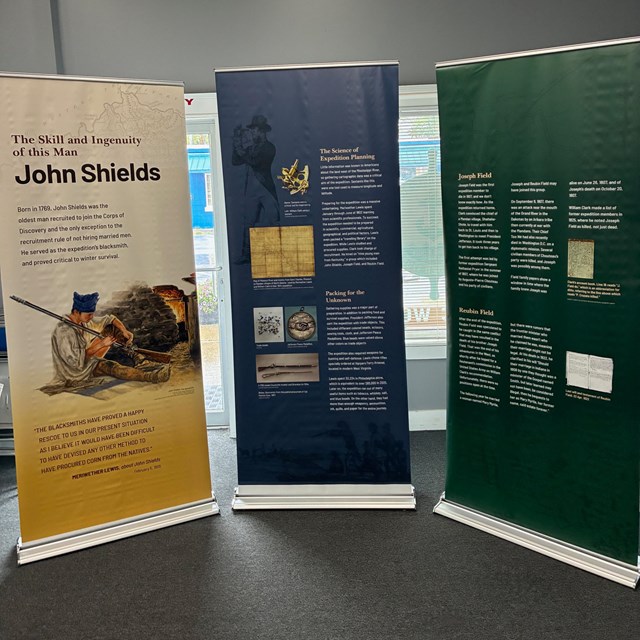 three informational displays