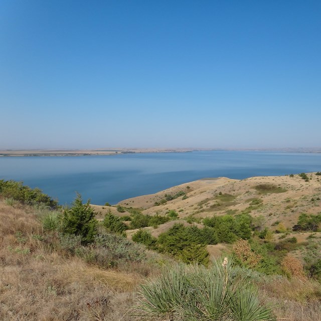 Missouri River view from the bluffs