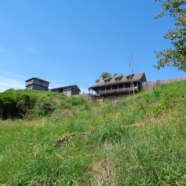 Wooden fort buildings