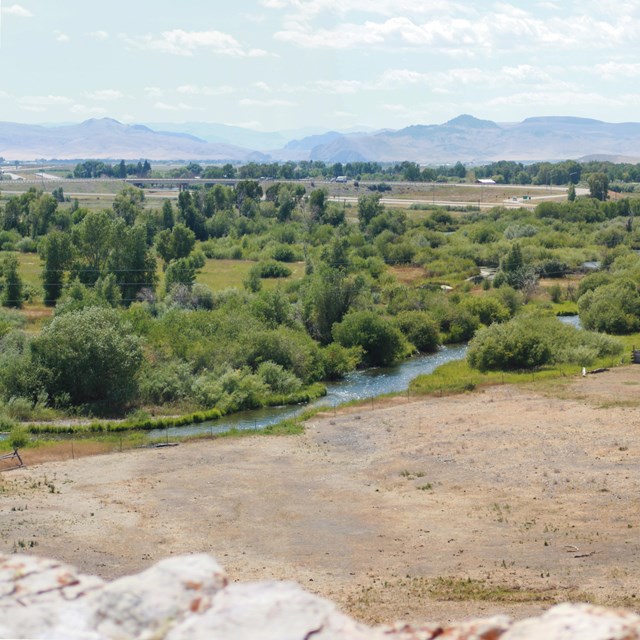 River looking down from blugg