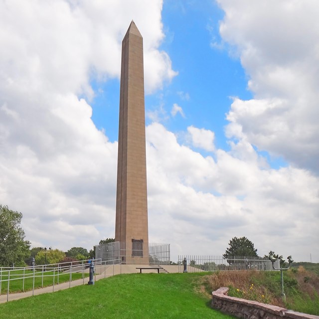 Brown monument to Sgt Floyd