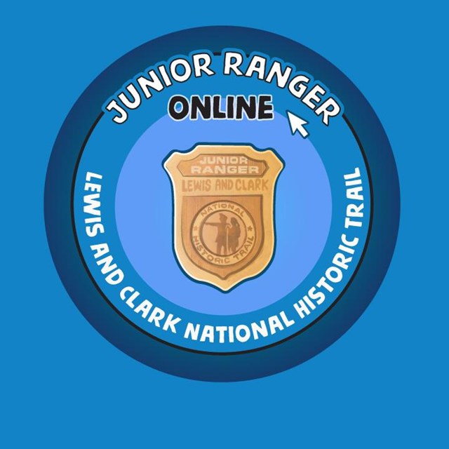 Lewis and Clark Trail Junior ranger online logo