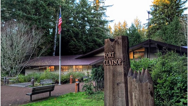 Entrance to Fort Clatsop
