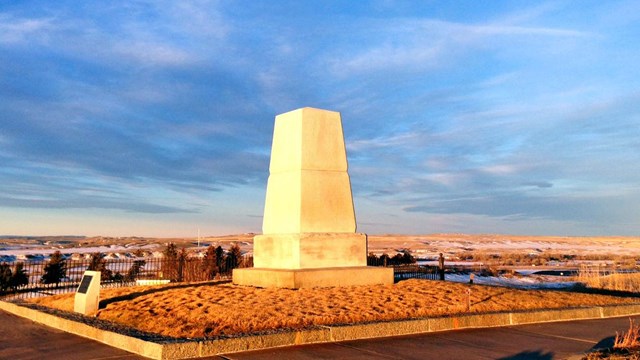The  7th US Cavalry Memorial was built on Last Stand Hill. 