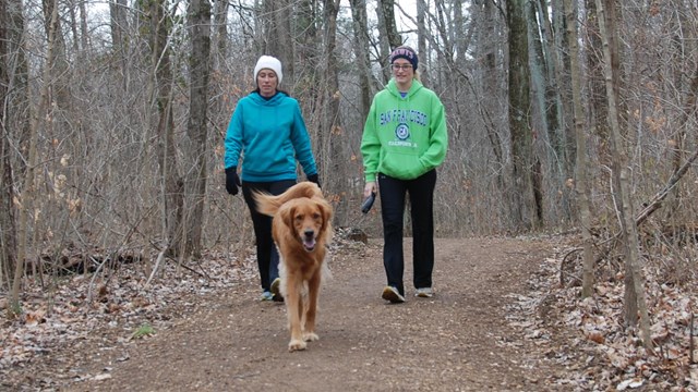 Visit the park and hike the trails with your pets.