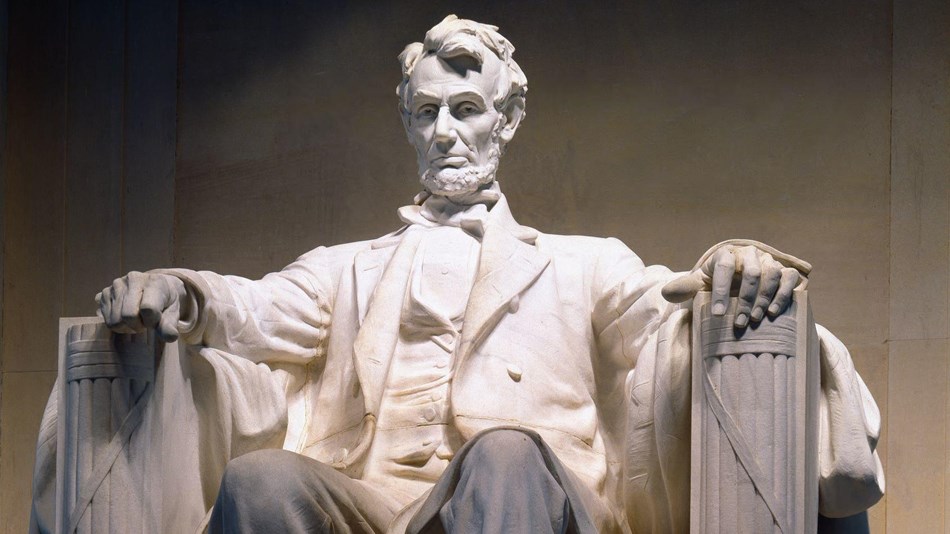 Statue of Abraham Lincoln in the Lincoln Memorial