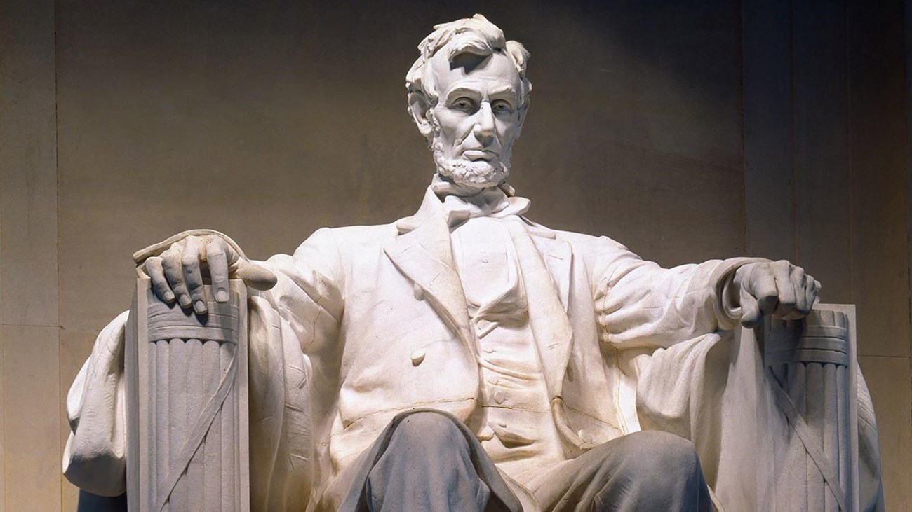 Statue of Abraham Lincoln in the Lincoln Memorial