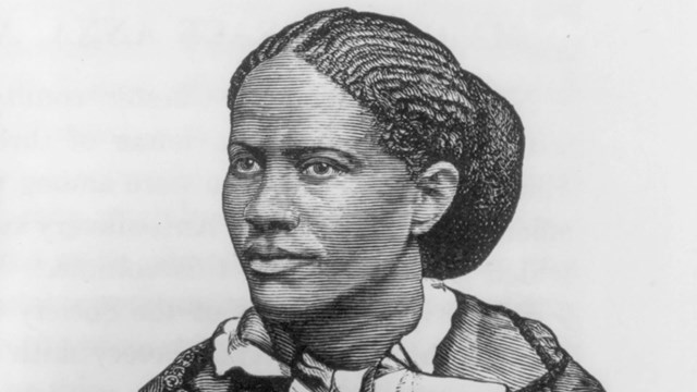 1872 engraving of Frances Ellen Watkins Harper