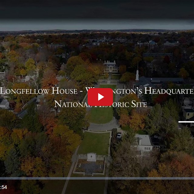 Screen shot of video title screen, featuring overhead view of Harvard Square area.