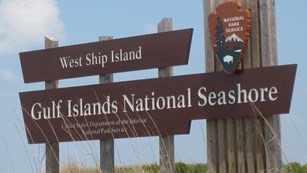 Gulf Islands National Seashore Entrance Sign