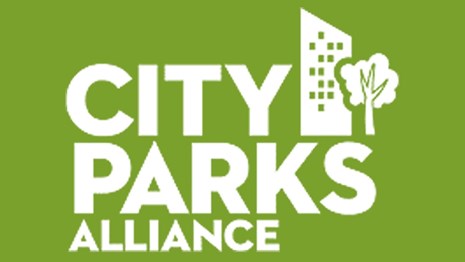 Logo with skyscraper and tree reads "City Parks Alliance"