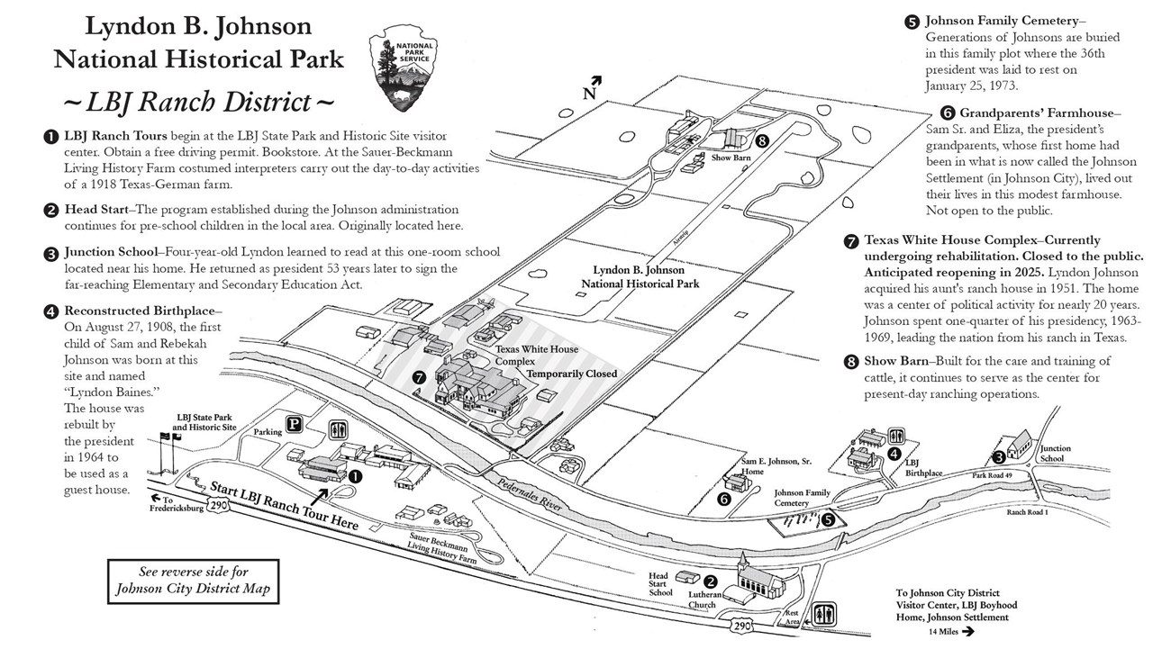 LBJ Ranch map