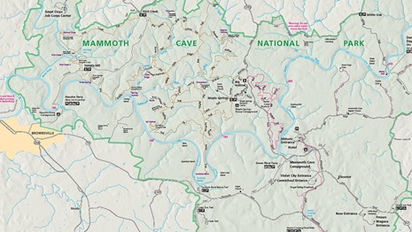 Map of Mammoth Cave National Park